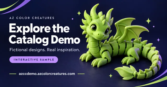 AZ Color Creatures catalog demo preview