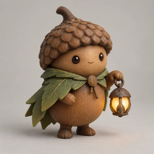 Acorn Lantern Sprite model preview