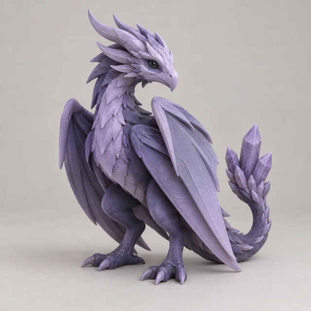 Crystal-tail Wyvern model preview