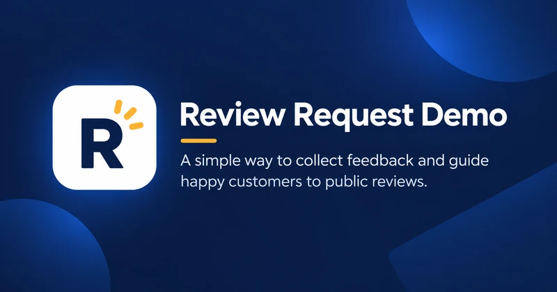 Review Request Demo — customer review automation preview.